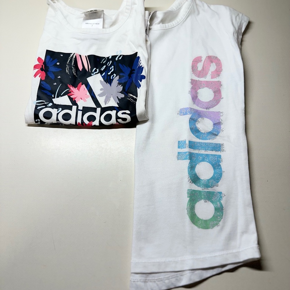 Girls Addidas T Shirt Bundle